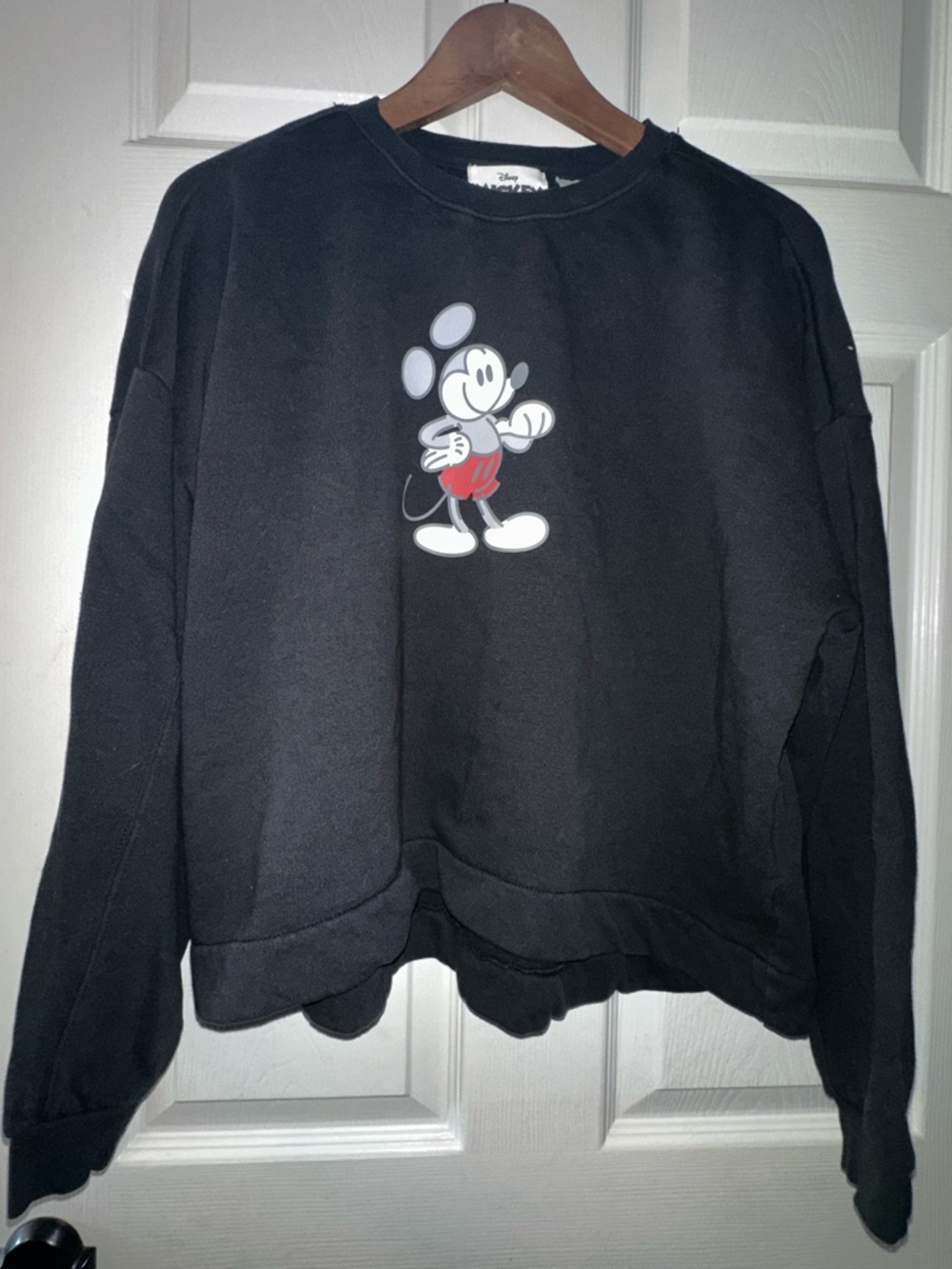 Disney Mickey Mouse Genuine Pullover Fleece Sweatshirt Size Large